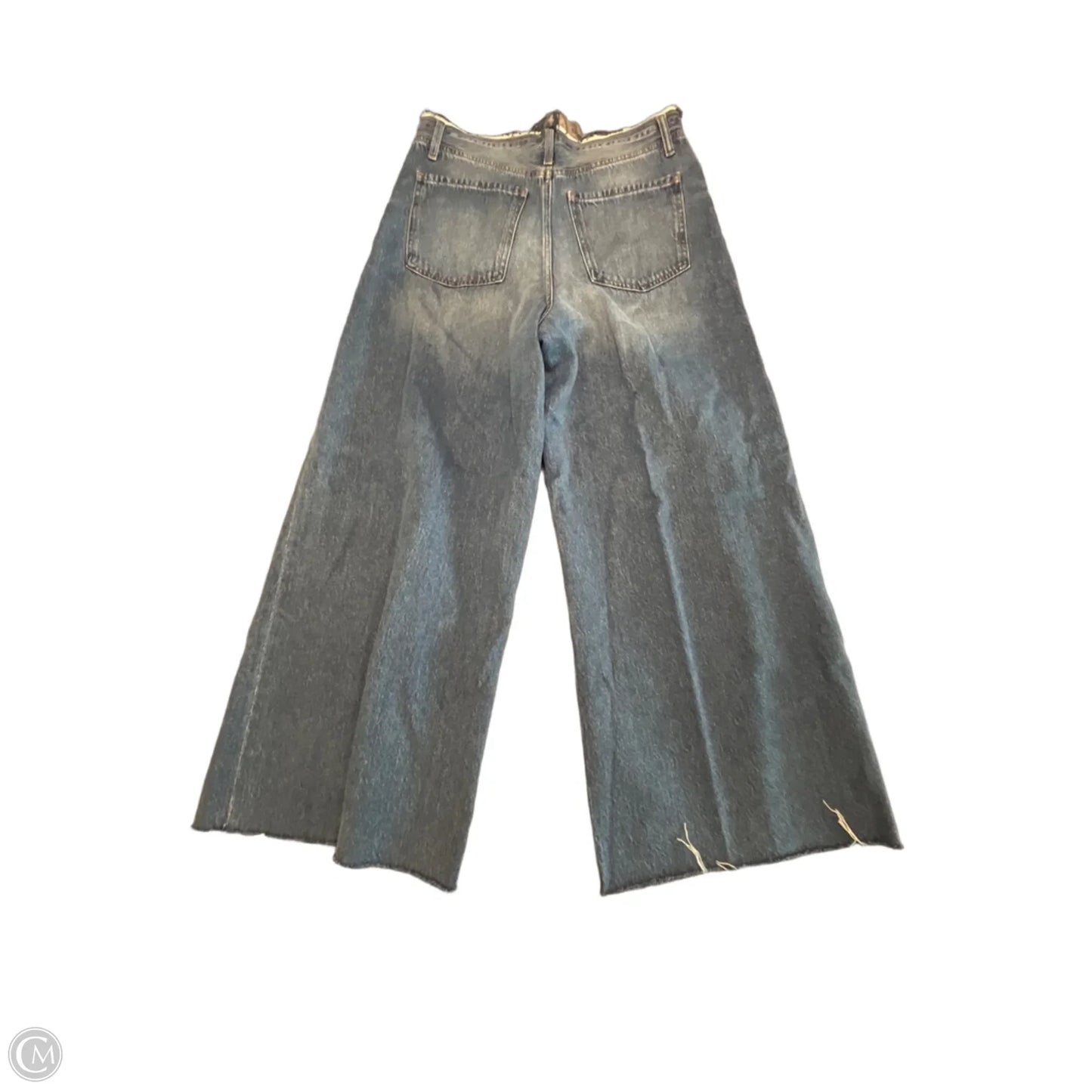 Jeans Wide Leg By Express In Blue Denim, Size: 8