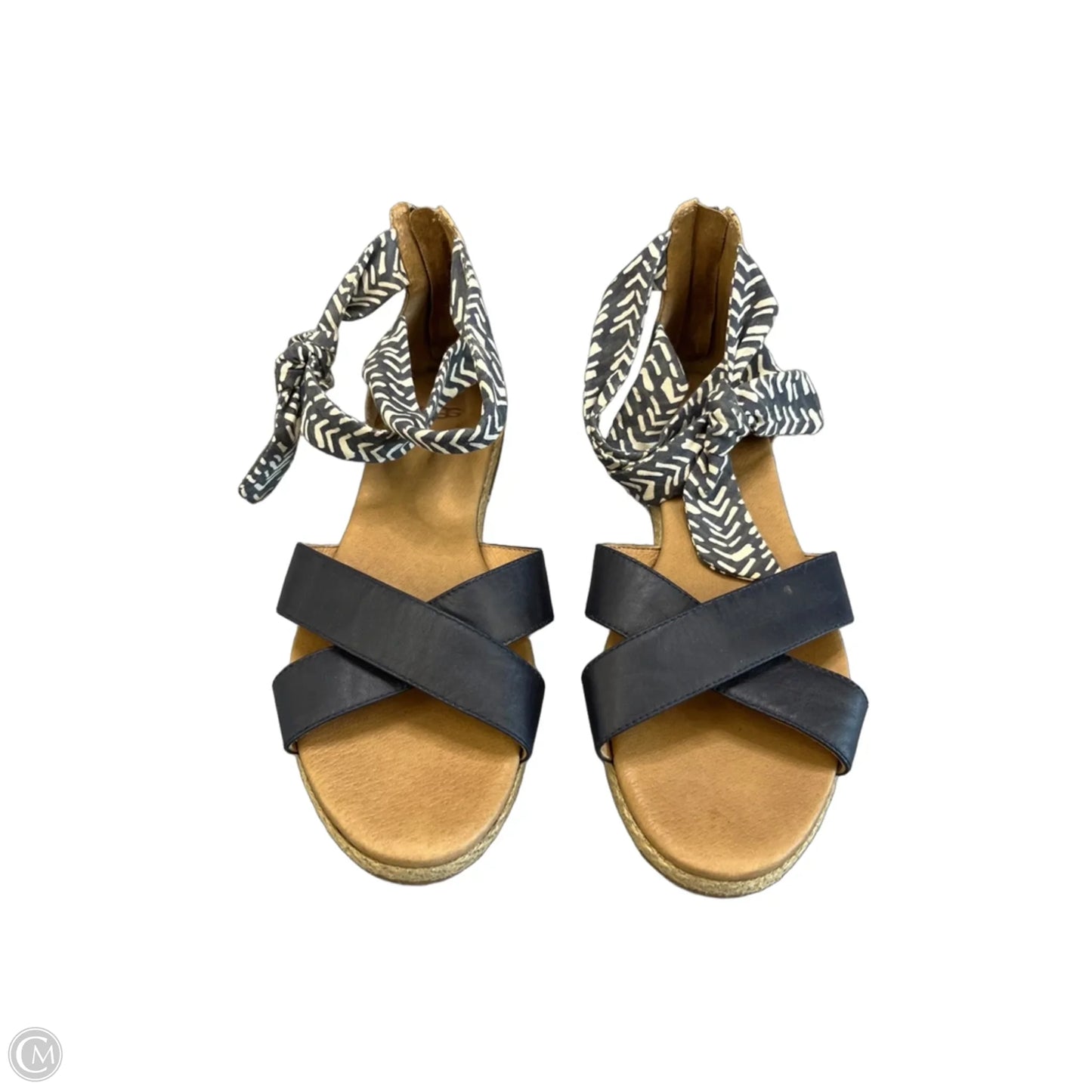 Sandals Designer By Ugg In Black & Brown, Size: 9.5