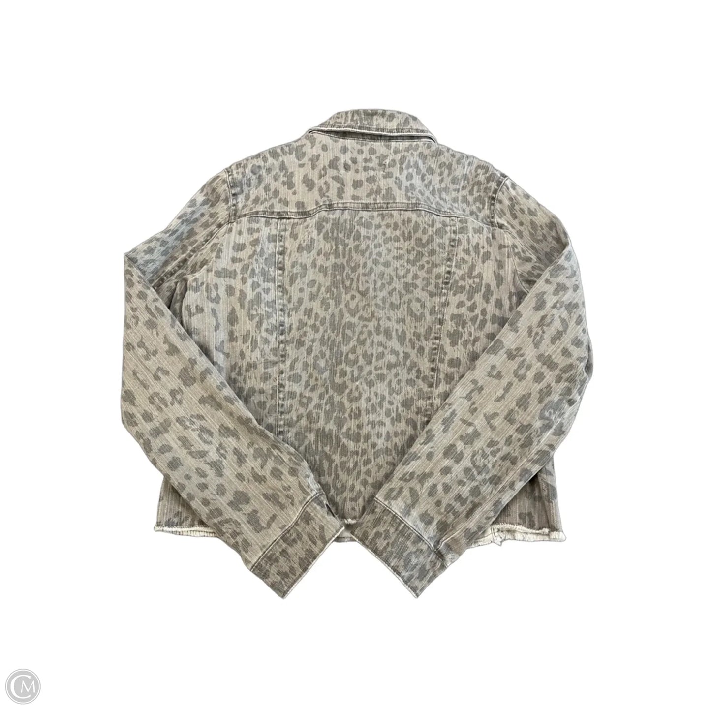 Jacket Denim By Kut In Animal Print, Size: L