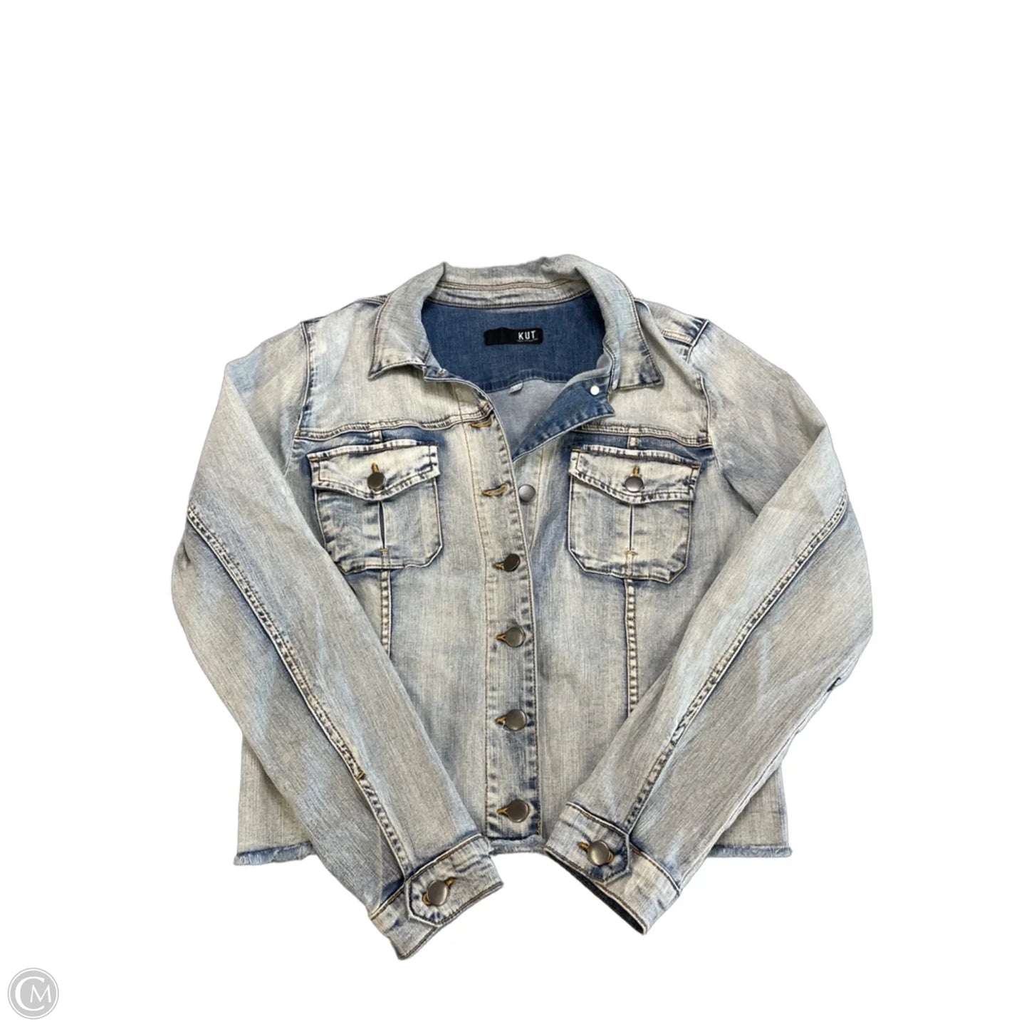 Jacket Denim By Kut In Blue Denim, Size: Xl