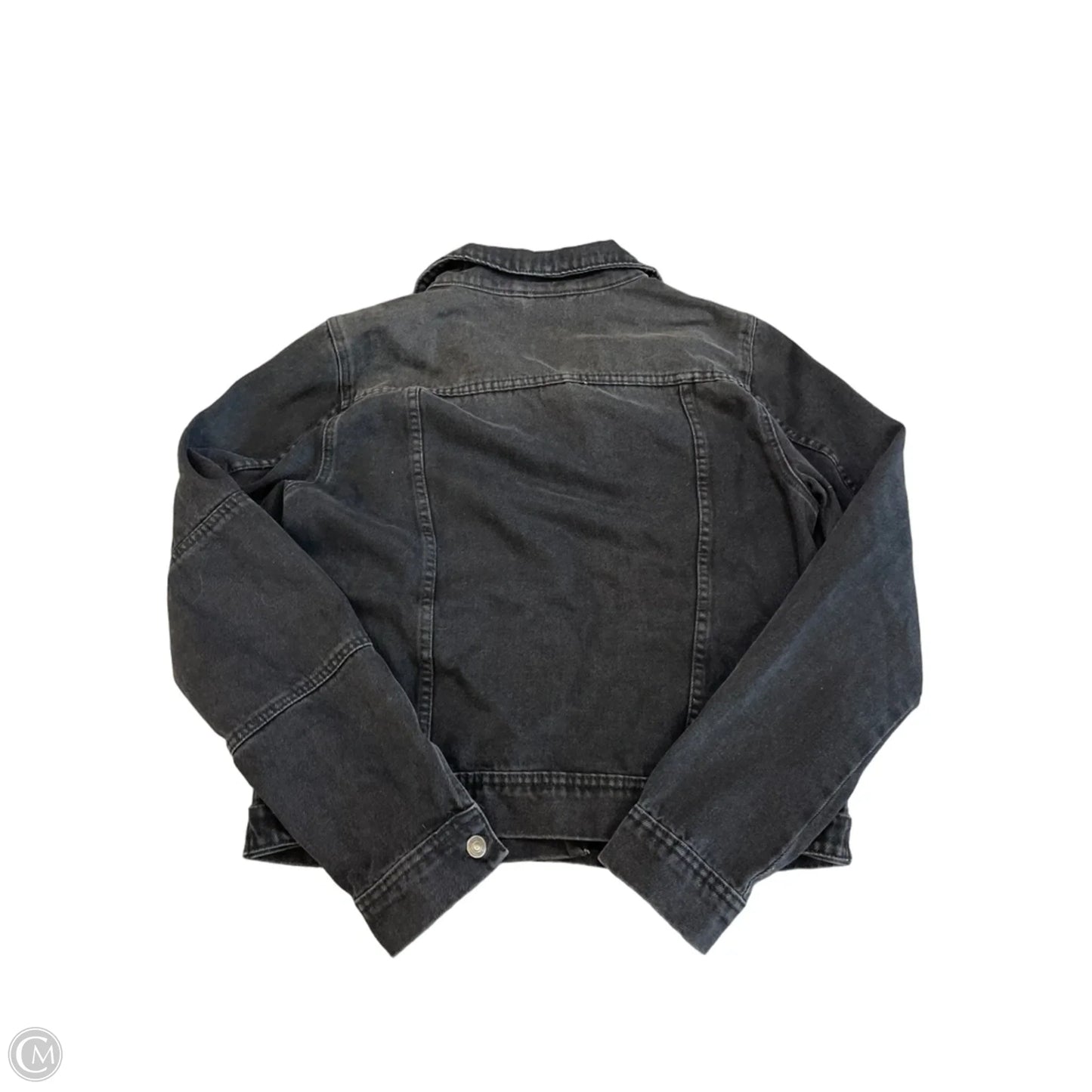 Jacket Denim By Free People In Black, Size: L