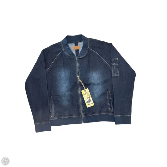 Jacket Denim By Judy Blue In Blue Denim, Size: Xl