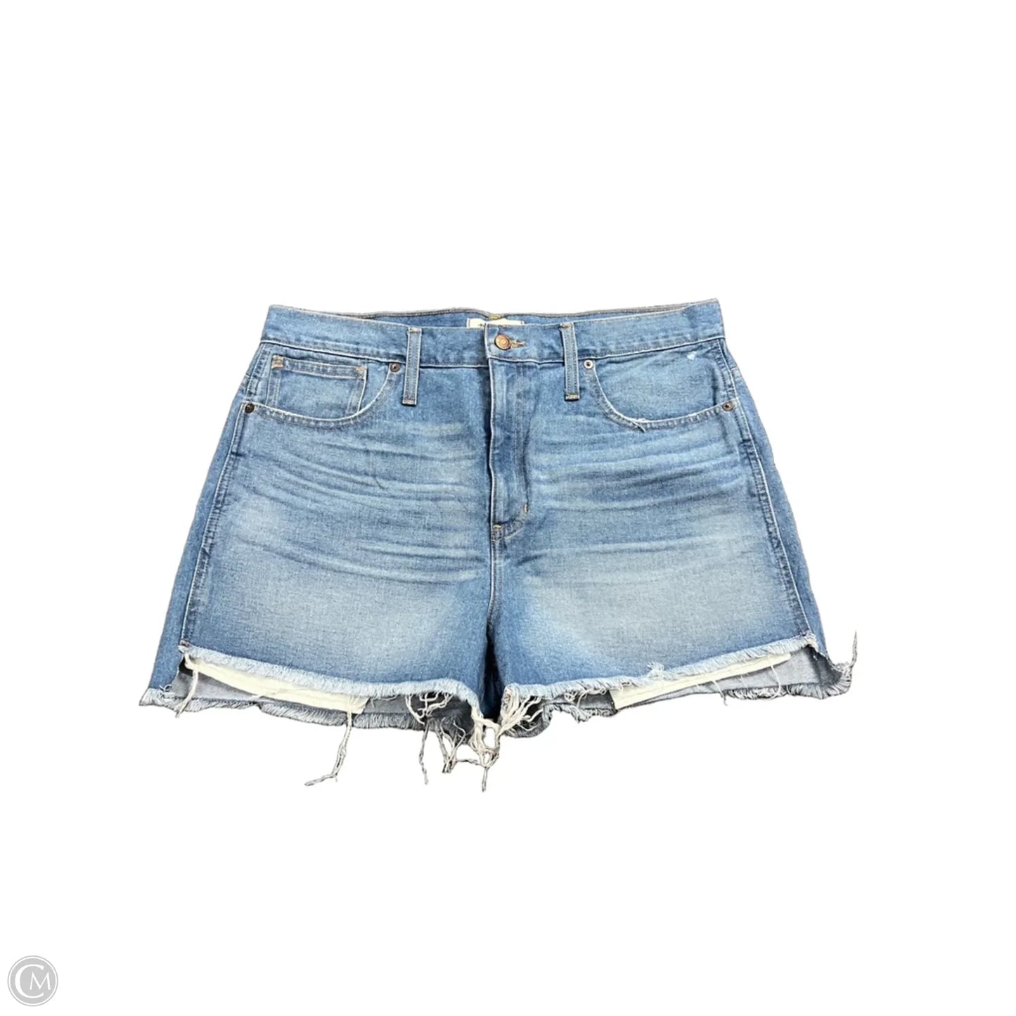 Shorts By Madewell In Blue Denim, Size: Xl
