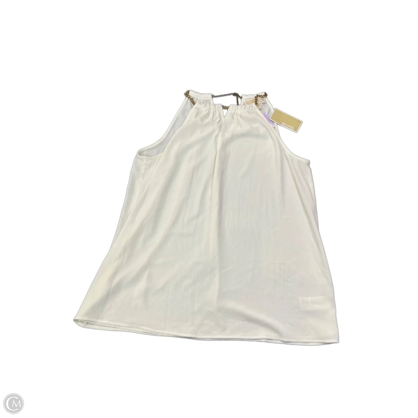 Tank Top By Michael By Michael Kors In White, Size: L