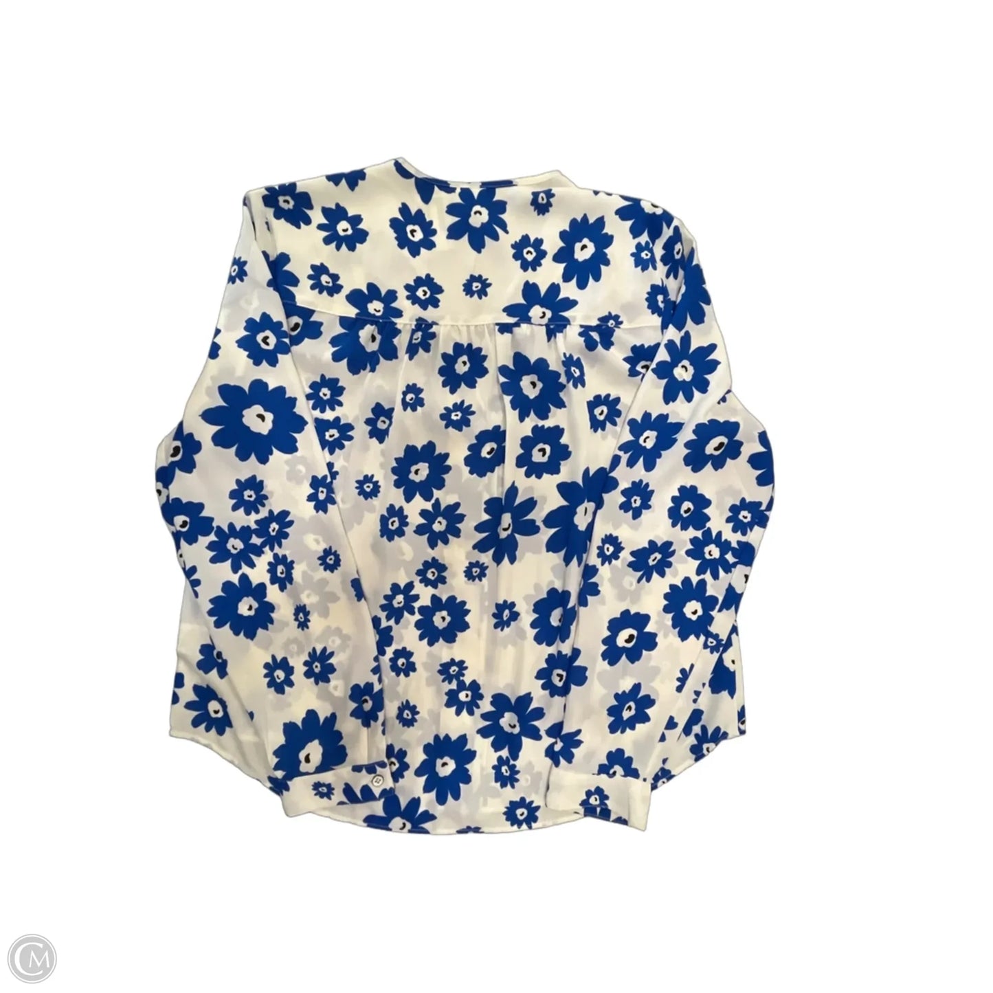 Blouse Long Sleeve By Cabi In Floral Print, Size: L