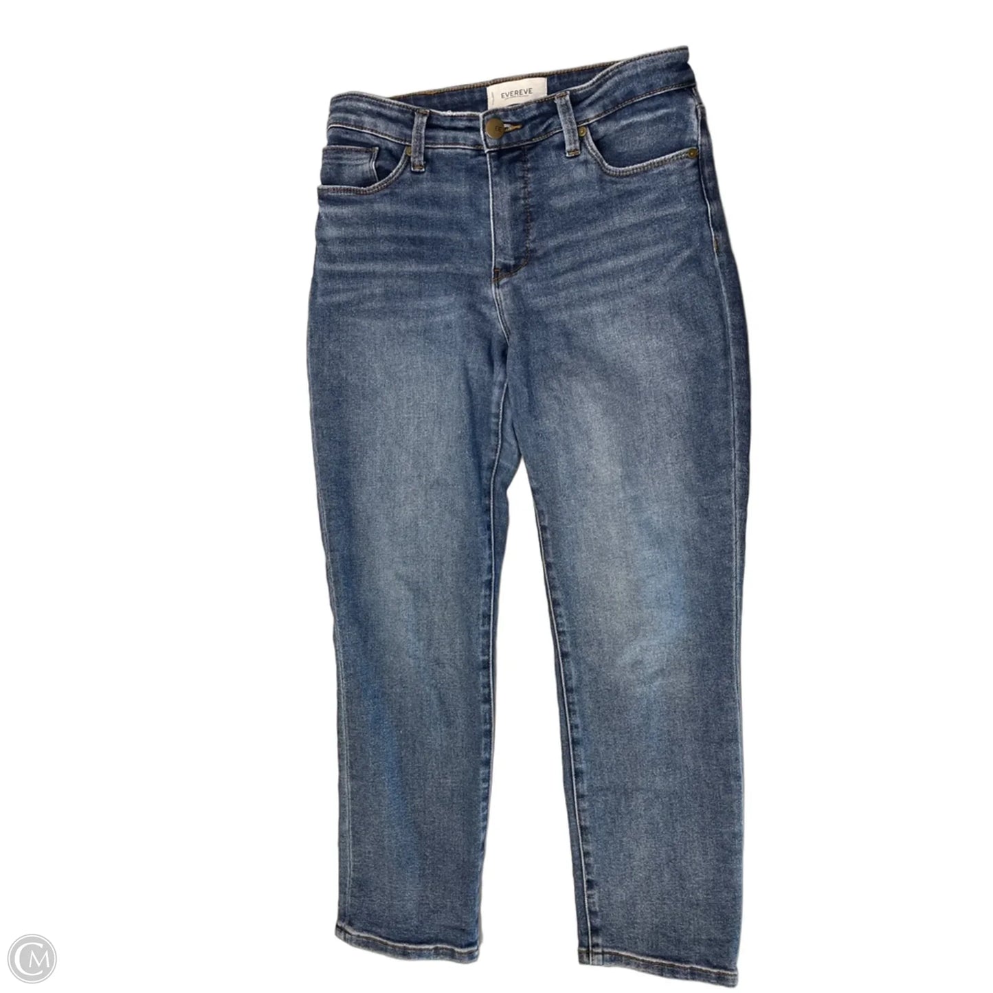 Jeans Straight By Evereve In Blue Denim, Size: 28