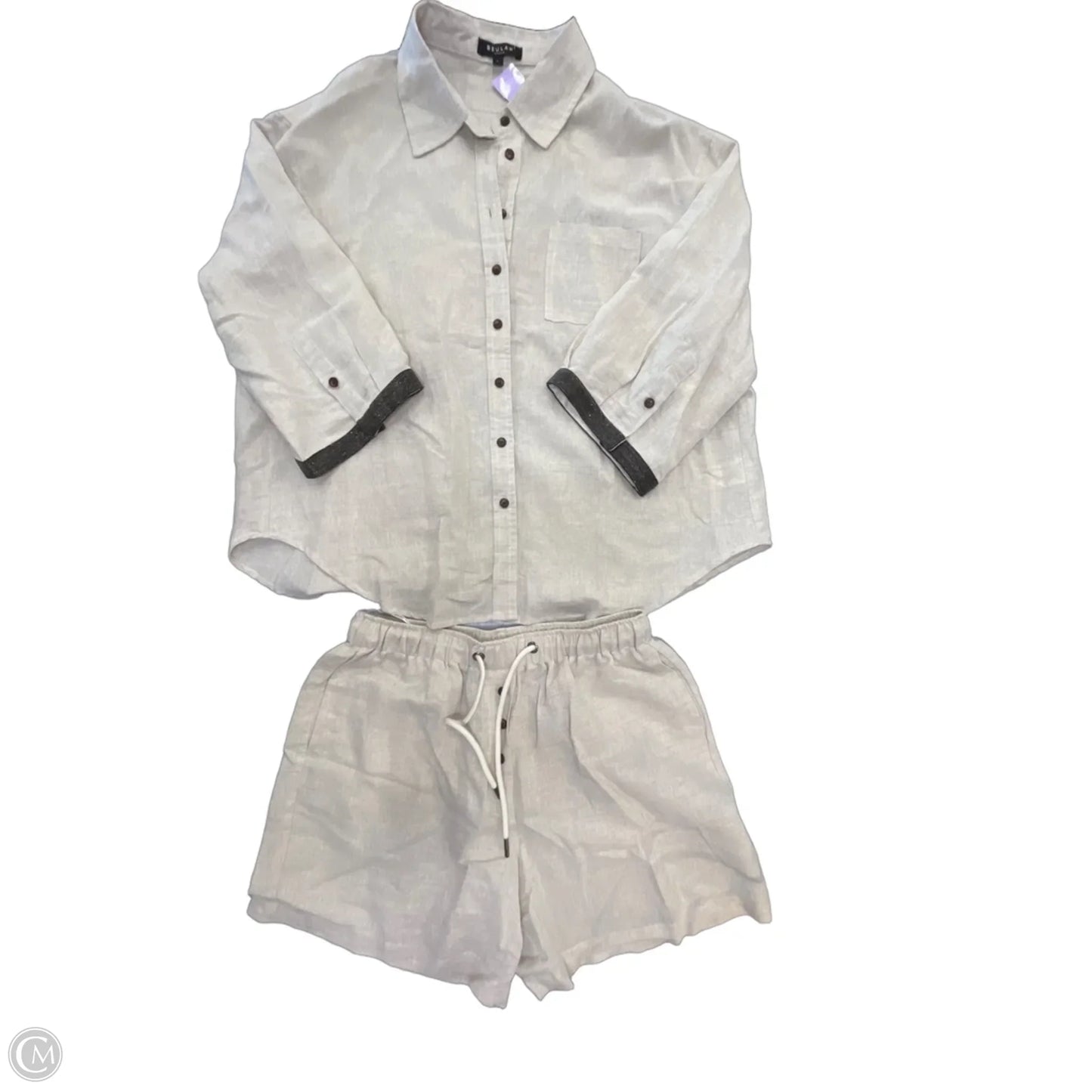 Shorts Set By Clothes Mentor In Beige, Size: L