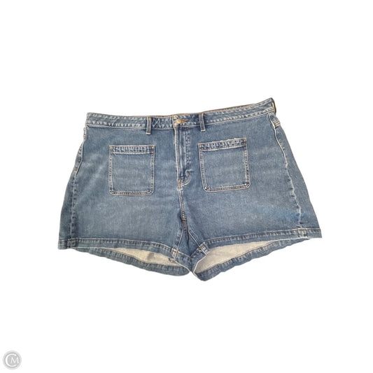 Shorts By Madewell In Blue Denim, Size: Xxl
