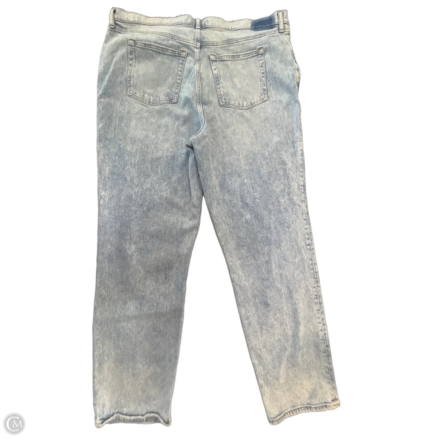 Jeans Straight By Abercrombie And Fitch In Blue Denim, Size: 20