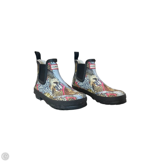 Boots Rain By Hunter In Animal Print, Size: 8