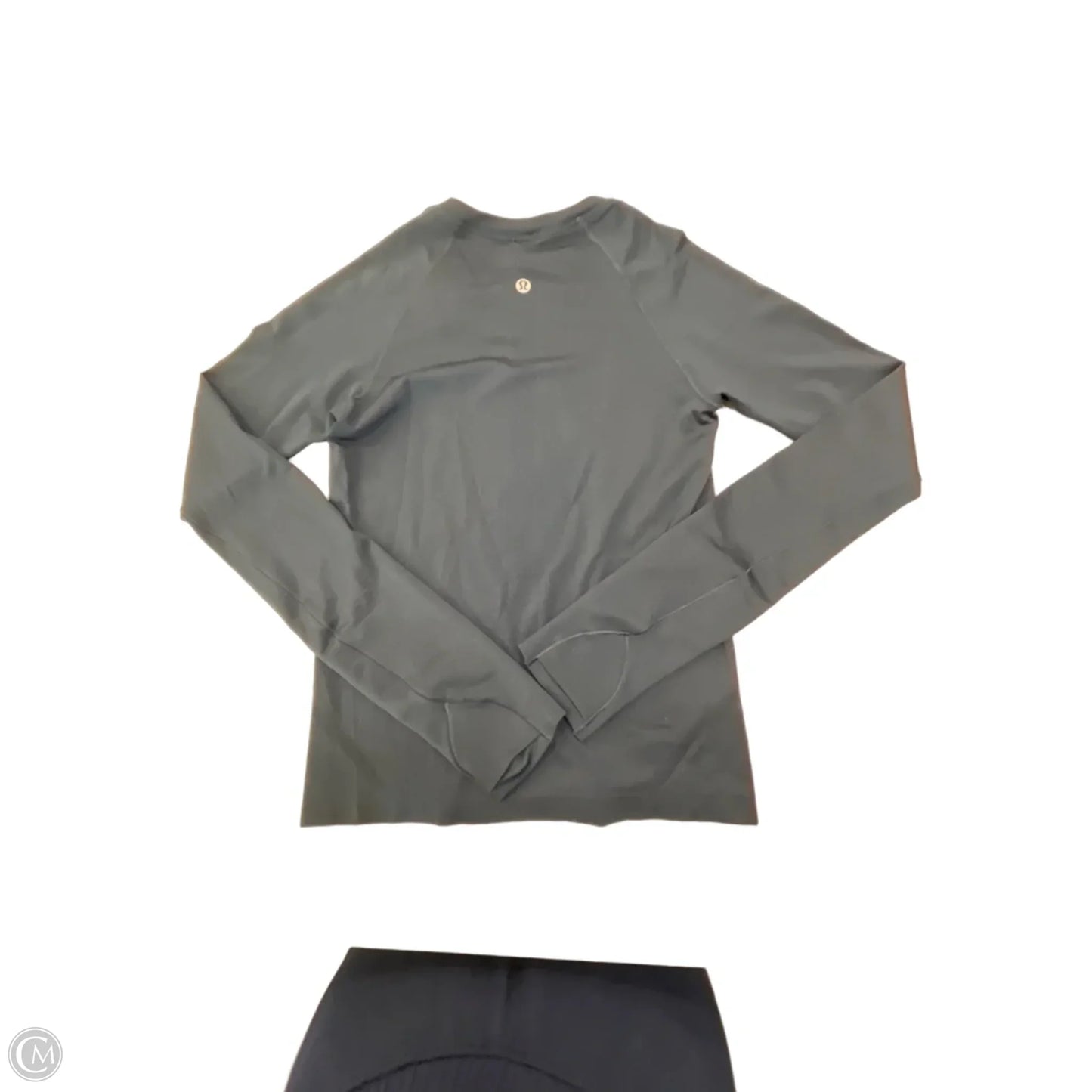 Athletic Top Long Sleeve Crewneck By Lululemon In Navy, Size: S