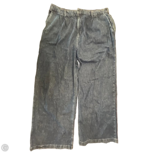 Pants Wide Leg By Gap In Blue Denim, Size: Xl