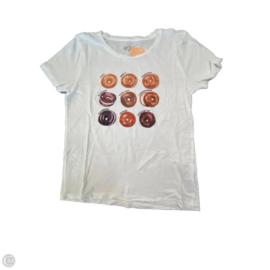 Top Short Sleeve By J. Crew In White, Size: M