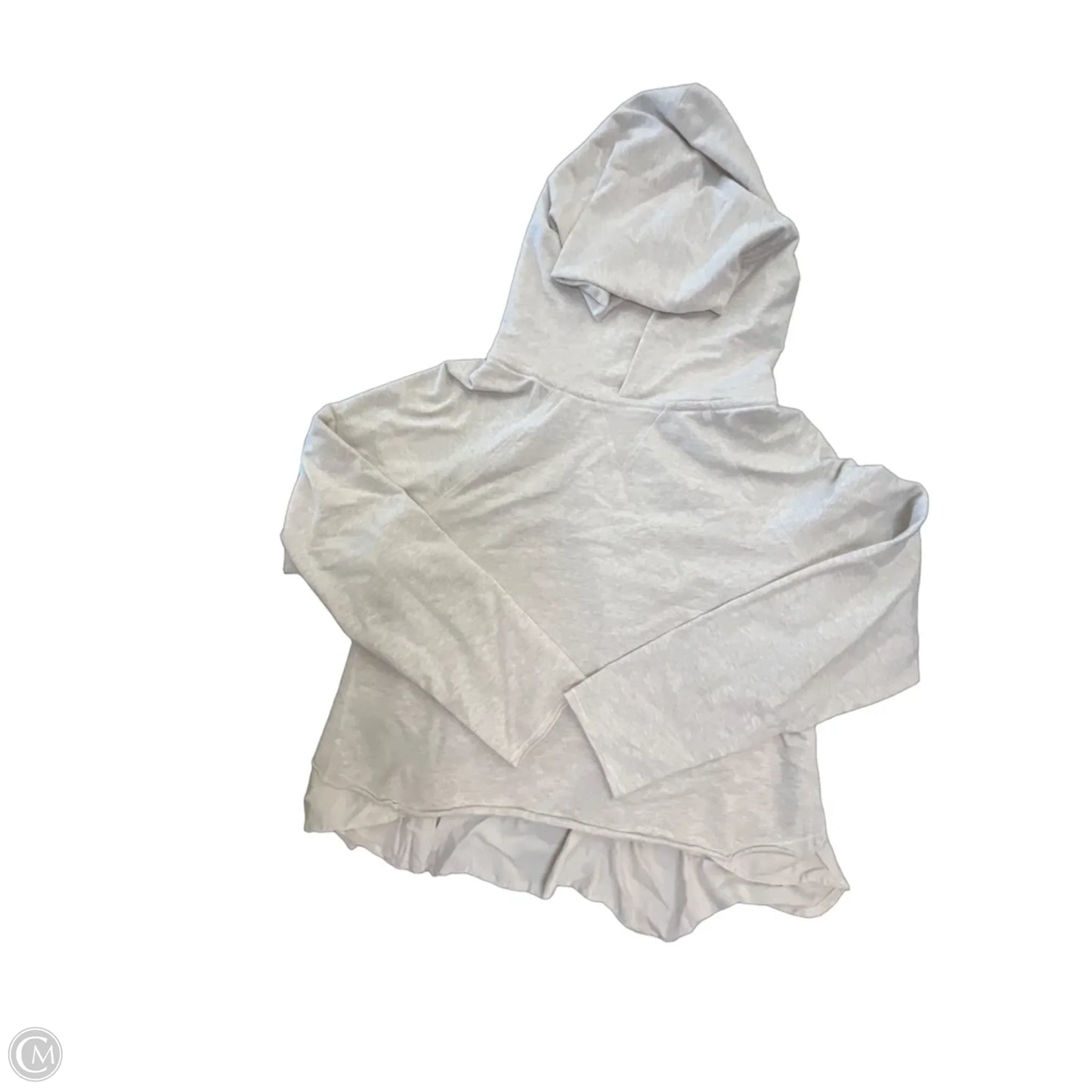 Athletic Sweatshirt Hoodie By Lululemon In Cream, Size: M