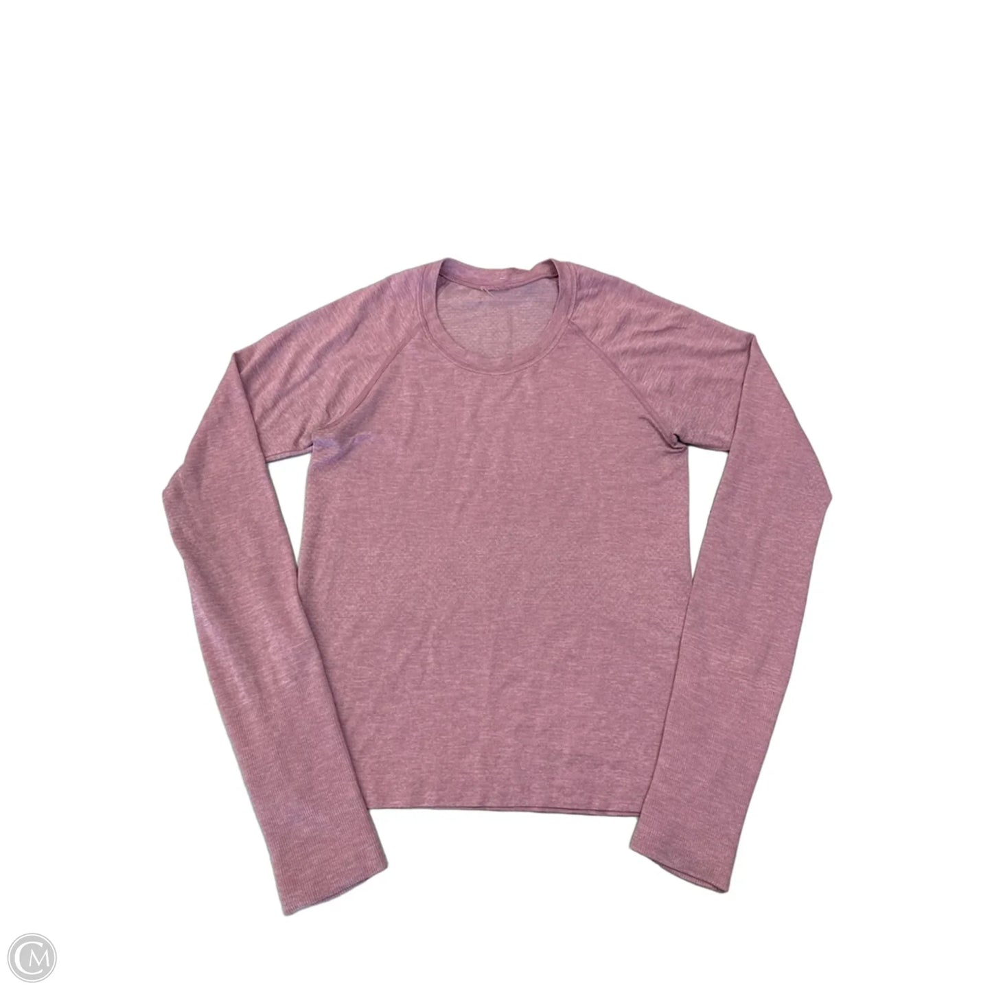 Athletic Top Long Sleeve Crewneck By Lululemon In Purple, Size: S