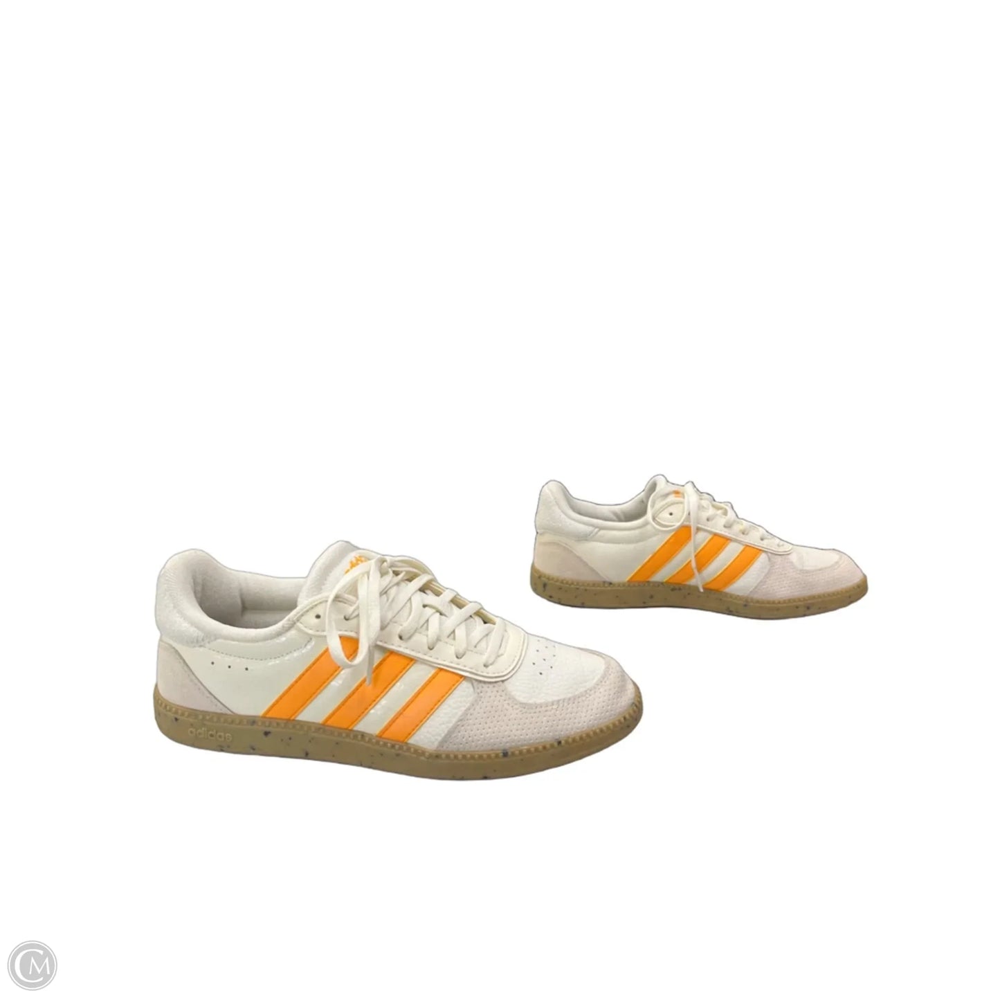 Shoes Sneakers By Adidas In Orange & White, Size: 8.5