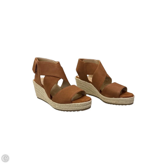 Sandals Heels Wedge By Naturalizer In Brown, Size: 10