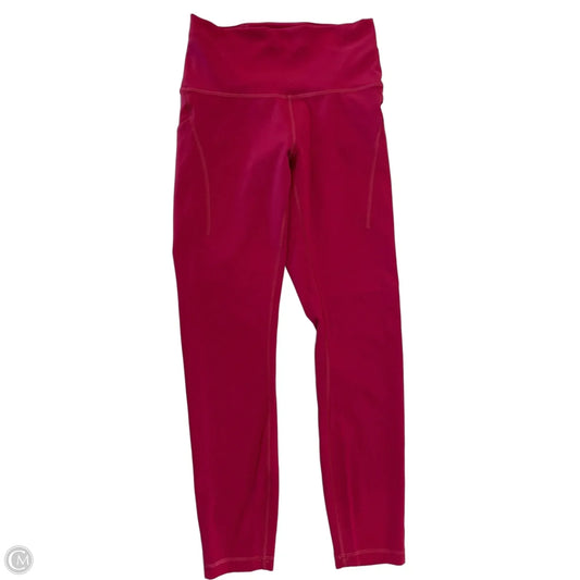 Athletic Leggings Capris By Lululemon In Pink, Size: S