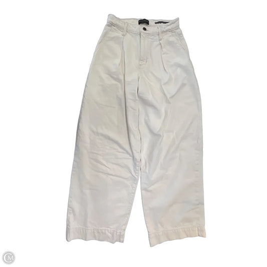 Jeans Wide Leg By Banana Republic In Cream, Size: 2