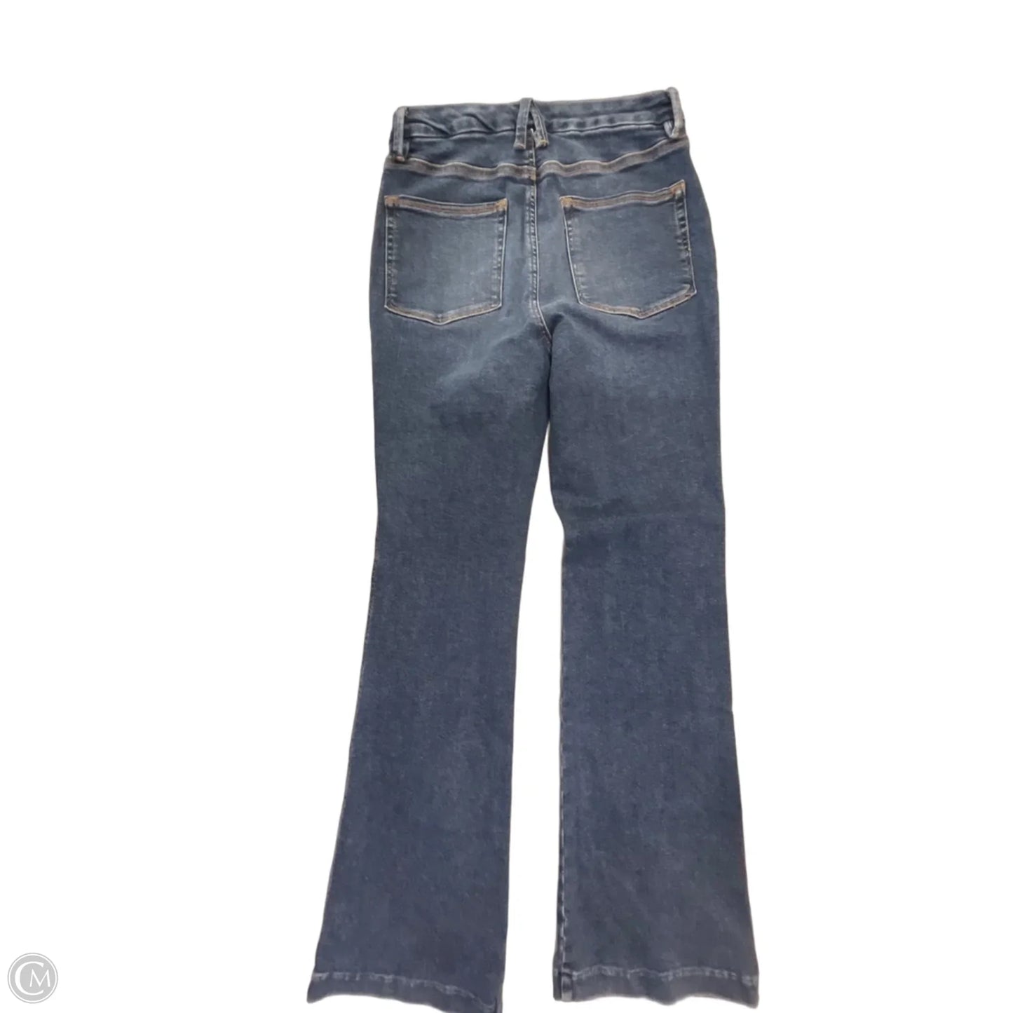 Jeans Boot Cut By Good American In Blue Denim, Size: 10