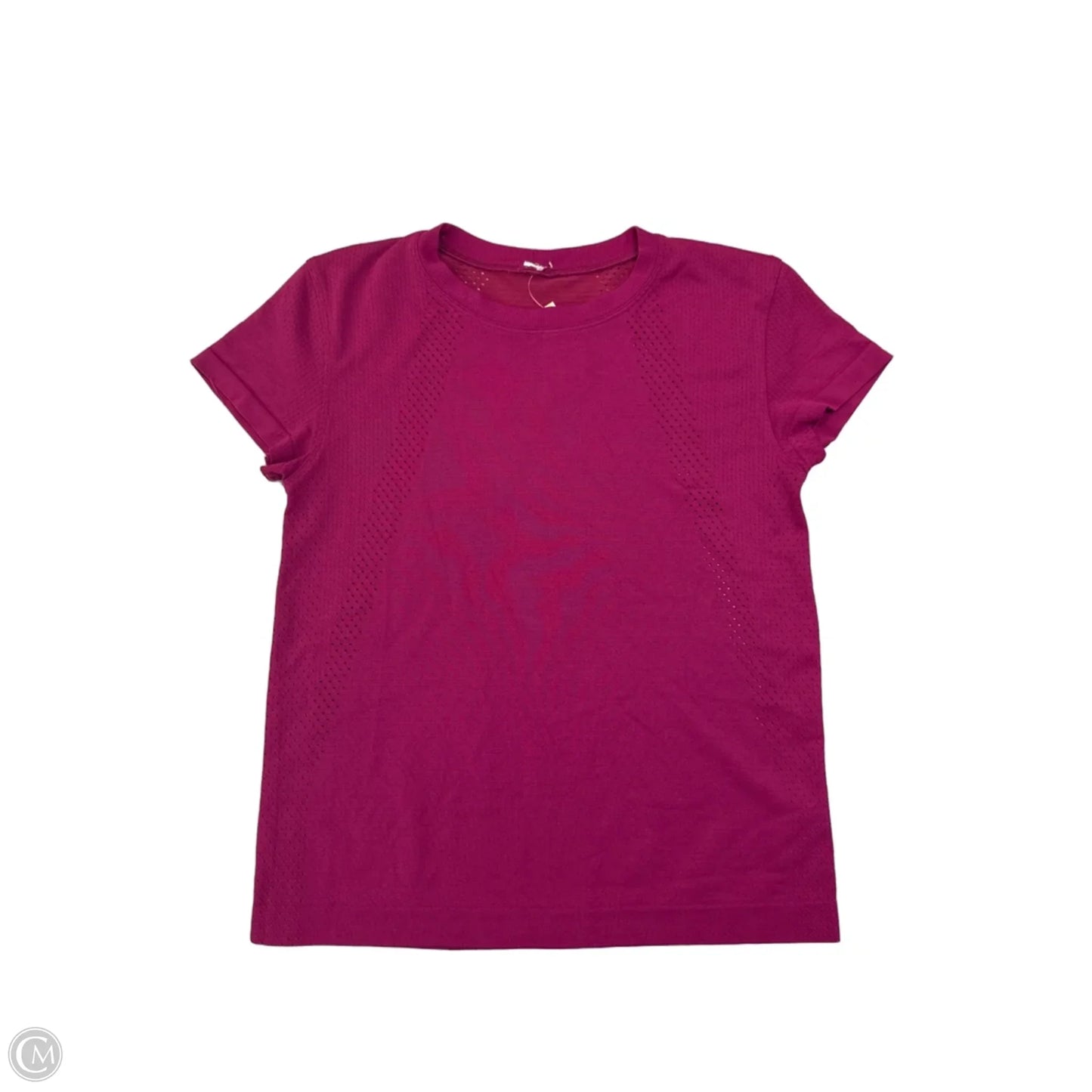 Athletic Top Short Sleeve By Lululemon In Purple, Size: Xs