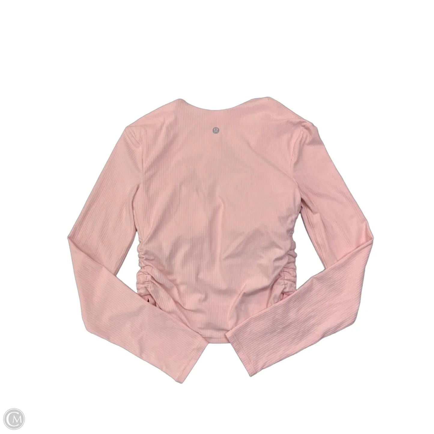 Athletic Top Long Sleeve Crewneck By Lululemon In Pink, Size: S