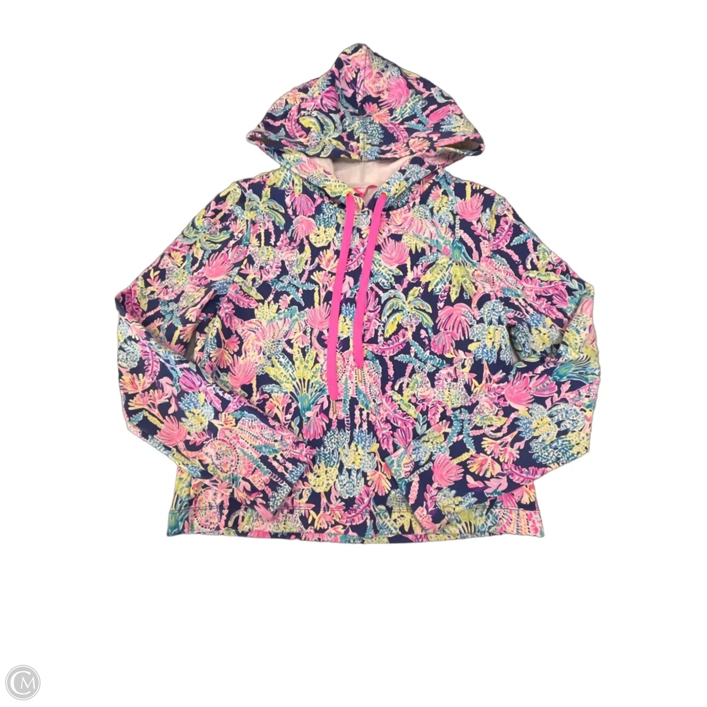 Sweatshirt Designer By Lilly Pulitzer In Blue & Pink, Size: M