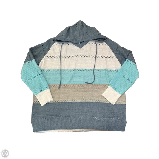 Sweater By Clothes Mentor In Blue & Grey, Size: Xxl