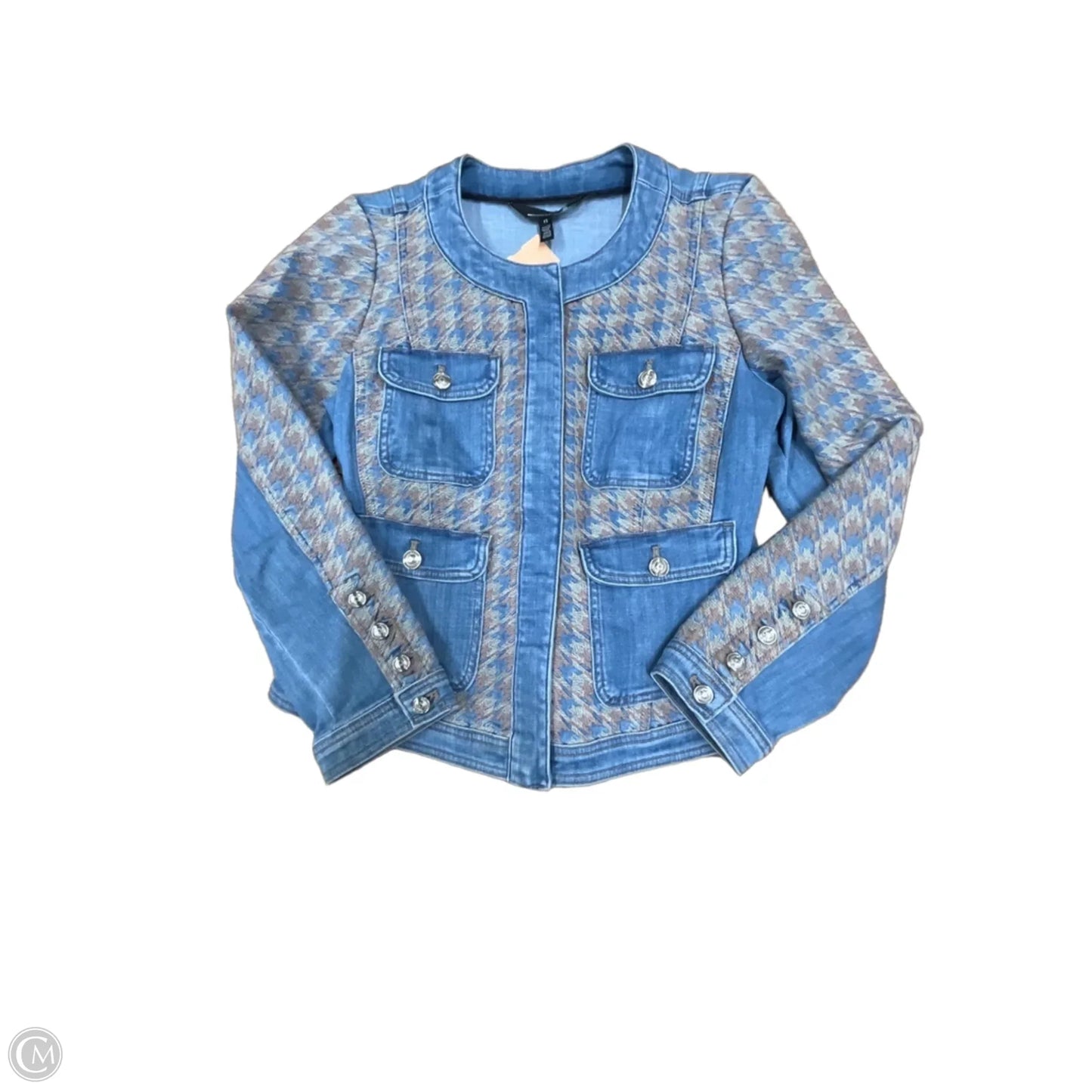 Jacket Denim By White House Black Market In Blue Denim, Size: L