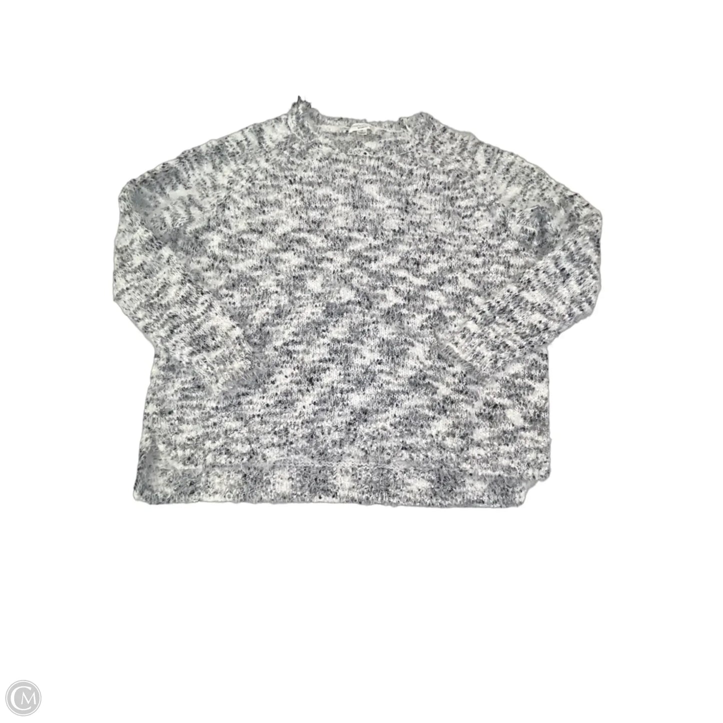 Sweater By John Paul Richard In Grey & White, Size: 1x