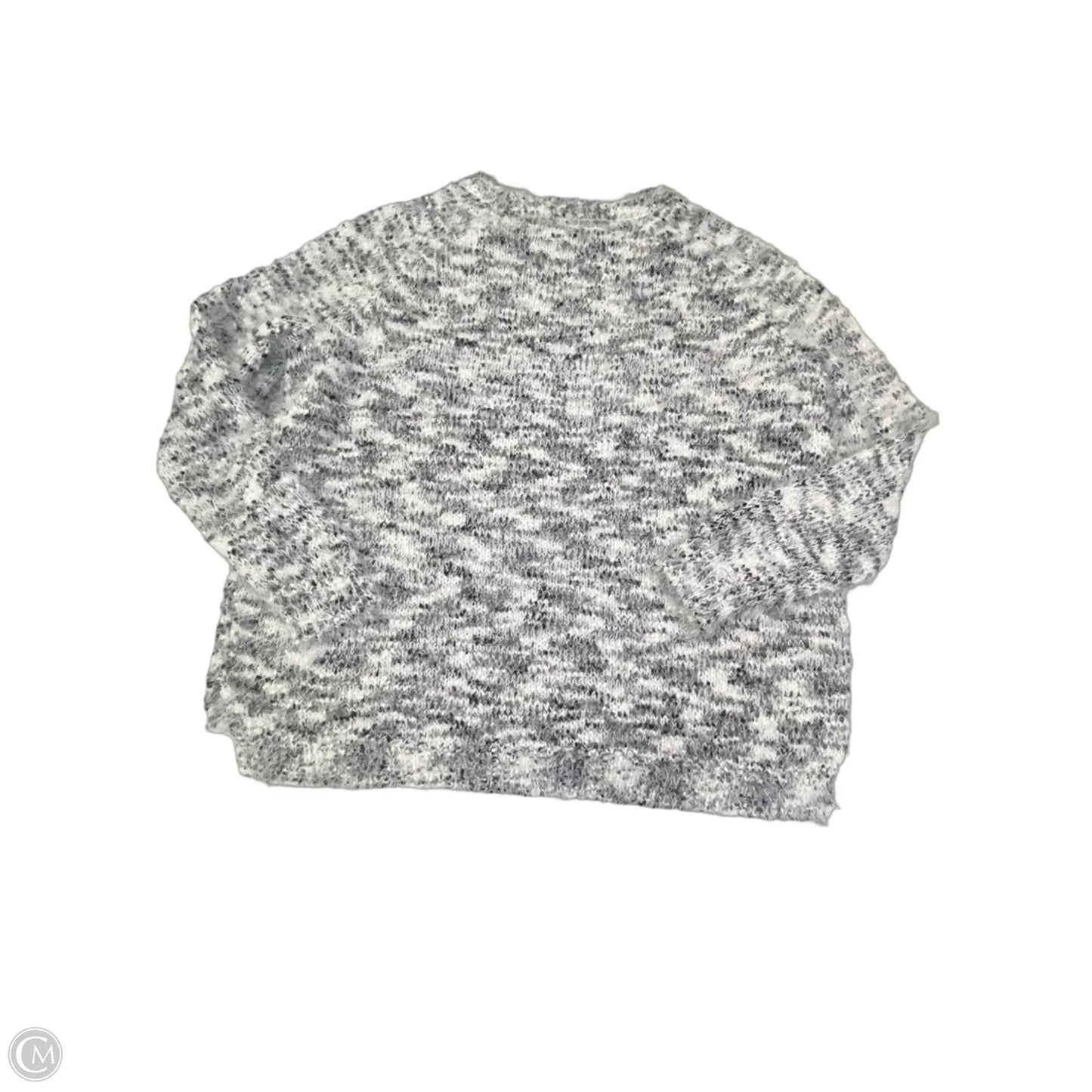 Sweater By John Paul Richard In Grey & White, Size: 1x