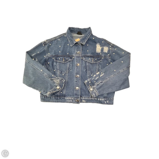 Jacket Denim By City Chic In Blue Denim, Size: L