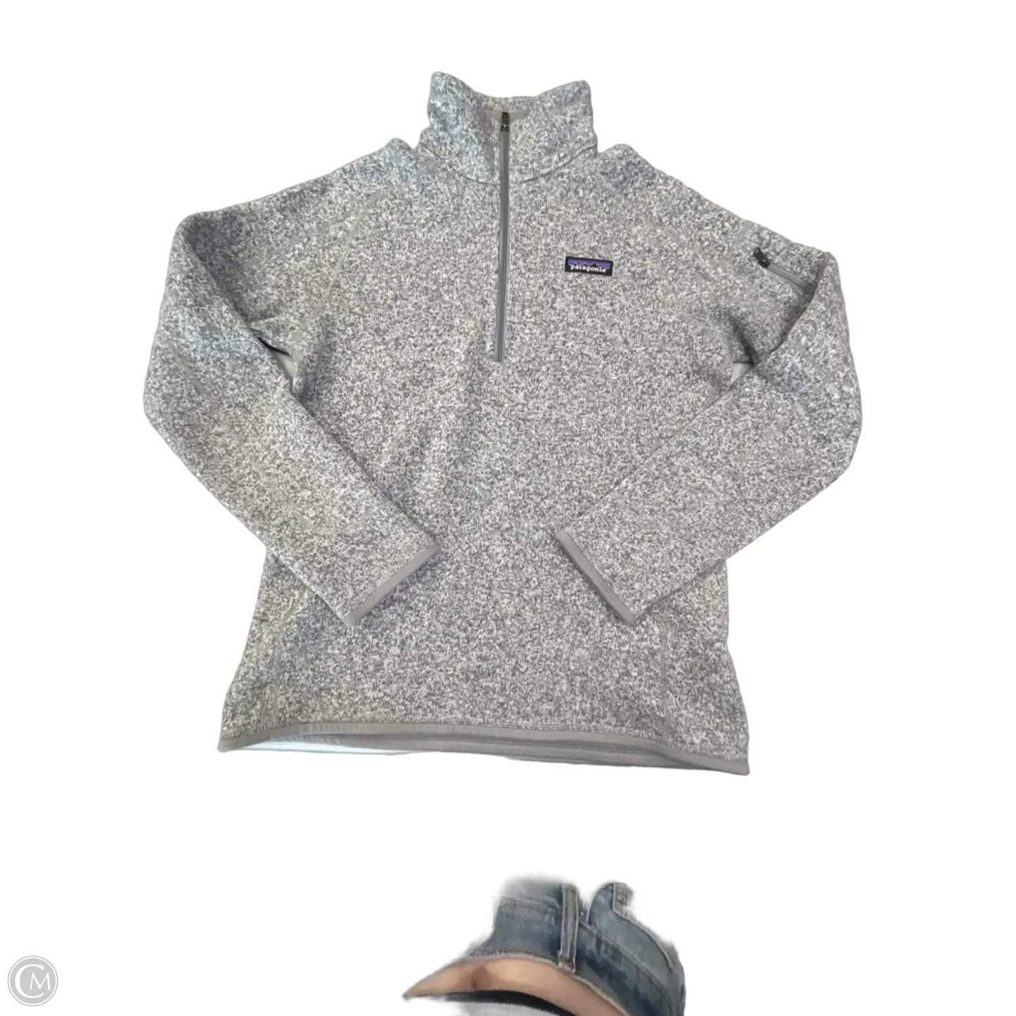 Jacket Fleece By Patagonia In Grey, Size: M