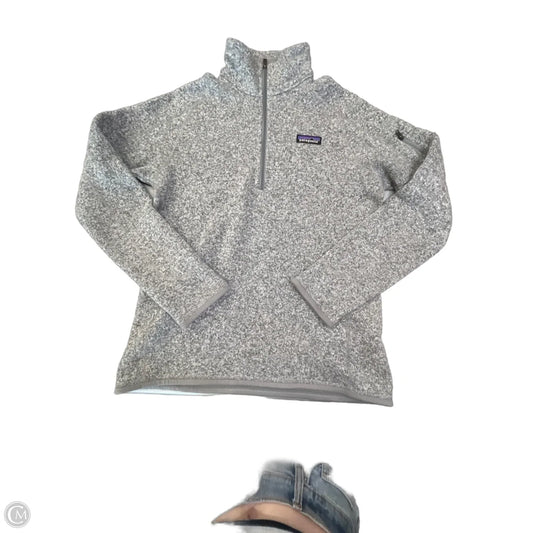 Jacket Fleece By Patagonia In Grey, Size: M