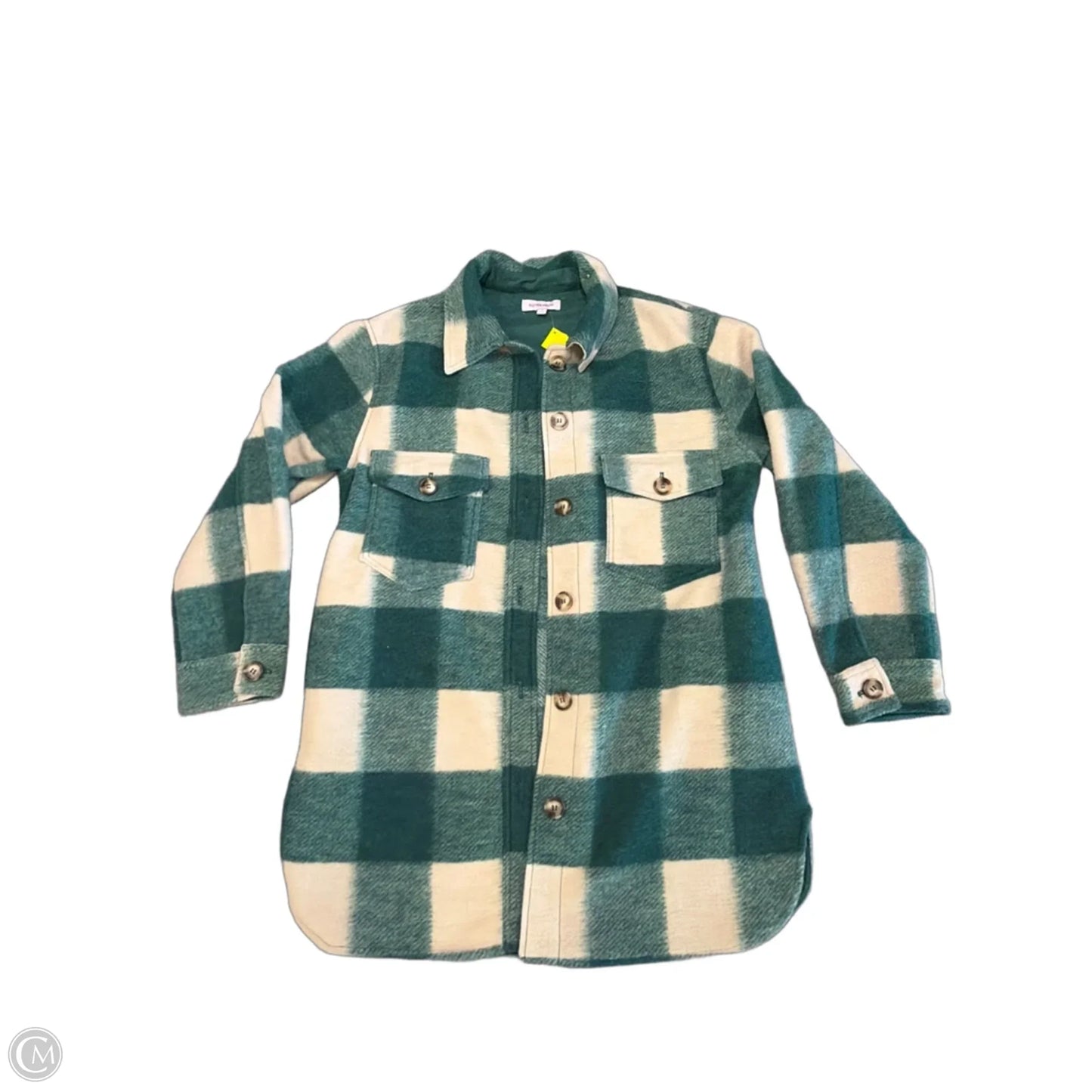 Jacket Shirt By Clothes Mentor In Plaid Pattern, Size: S