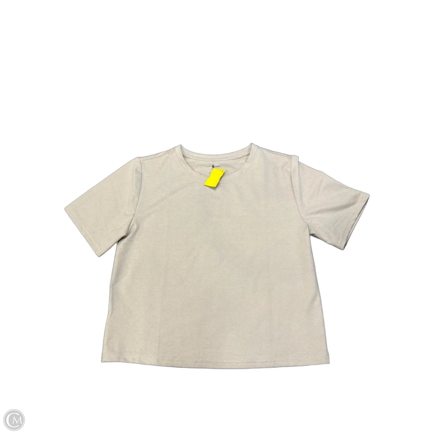 Top Short Sleeve Basic By Lou And Grey In Beige, Size: L