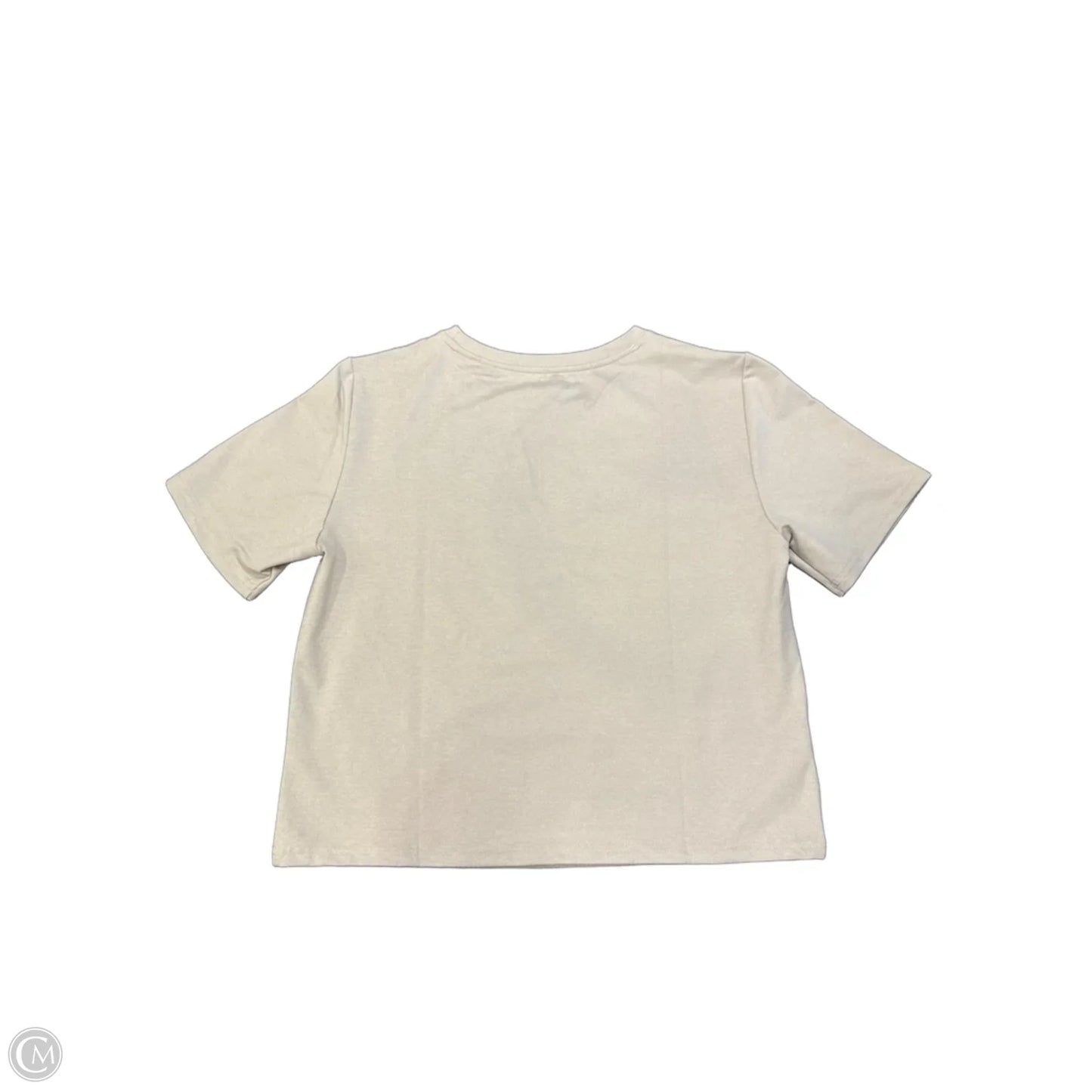 Top Short Sleeve Basic By Lou And Grey In Beige, Size: L