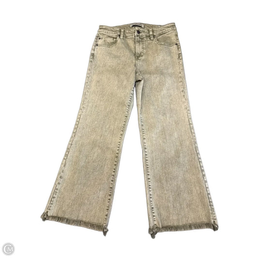 Jeans Cropped By Liverpool In Green Denim, Size: 8