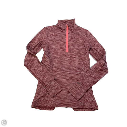 Athletic Top Long Sleeve Collar By Lululemon In Maroon, Size: S