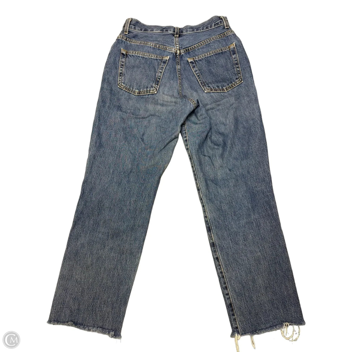 Jeans Straight By Gap In Blue Denim, Size: 10