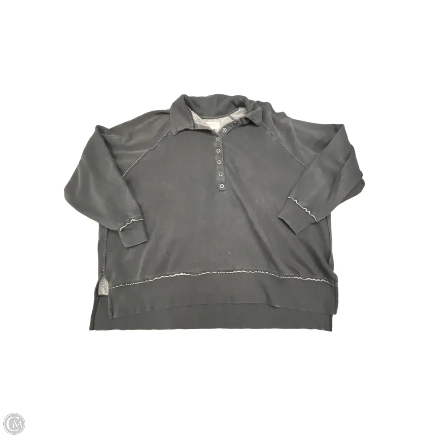 Sweatshirt Collar By American Eagle In Black, Size: M