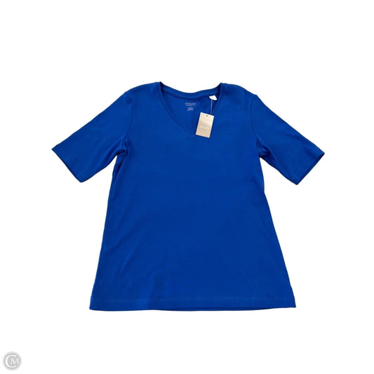 Top Short Sleeve Basic By Chicos In Blue, Size: S