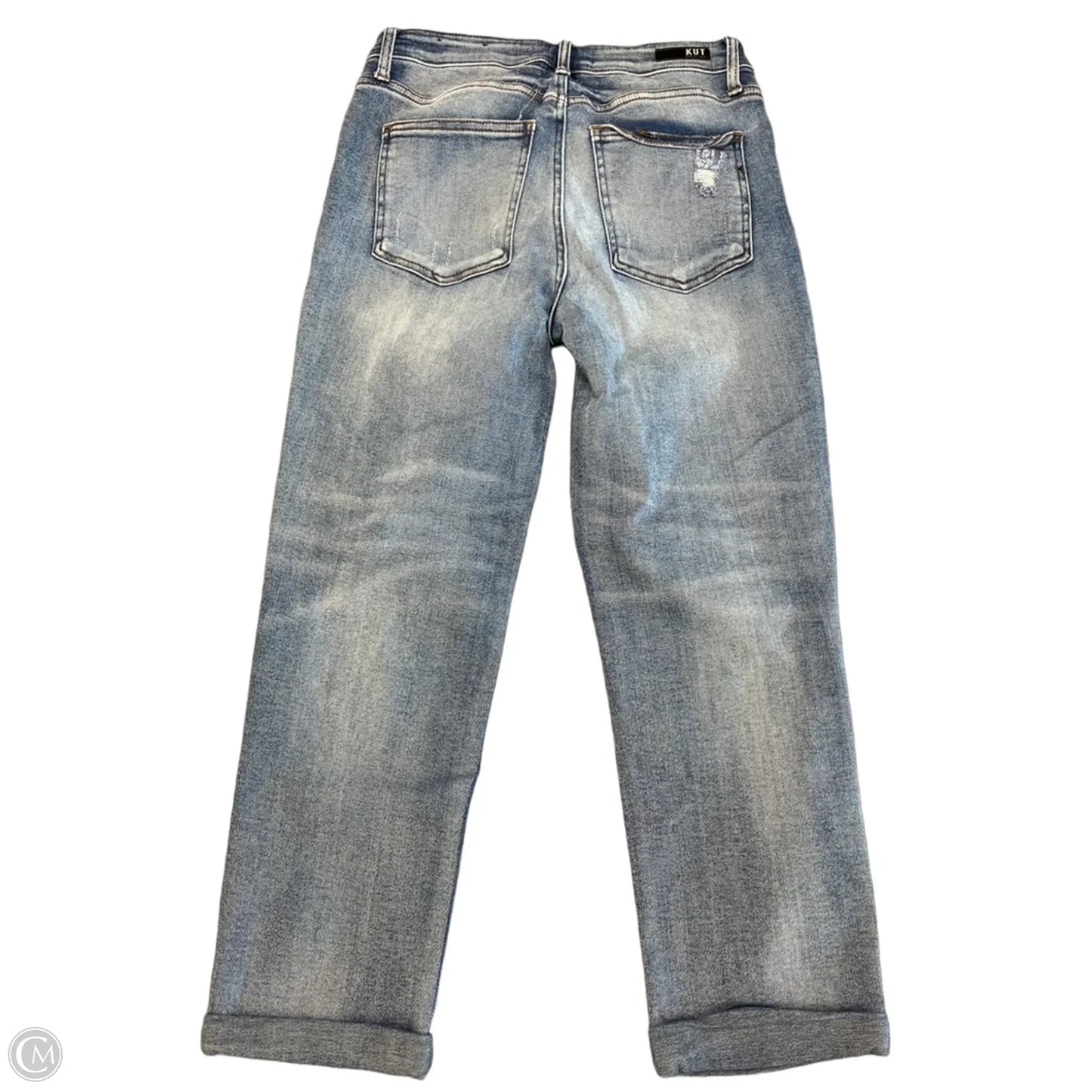 Jeans Cropped By Kut In Blue Denim, Size: 4
