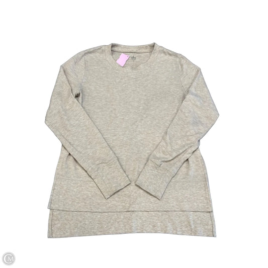 Top Long Sleeve Basic By Alo In Beige, Size: S
