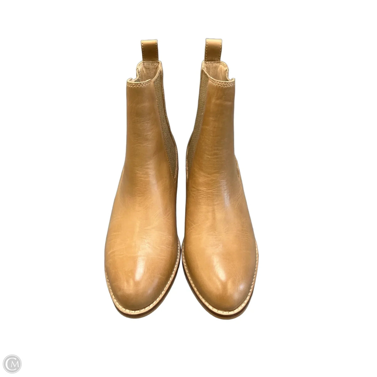 Boots Ankle Heels By Cma In Tan, Size: 8