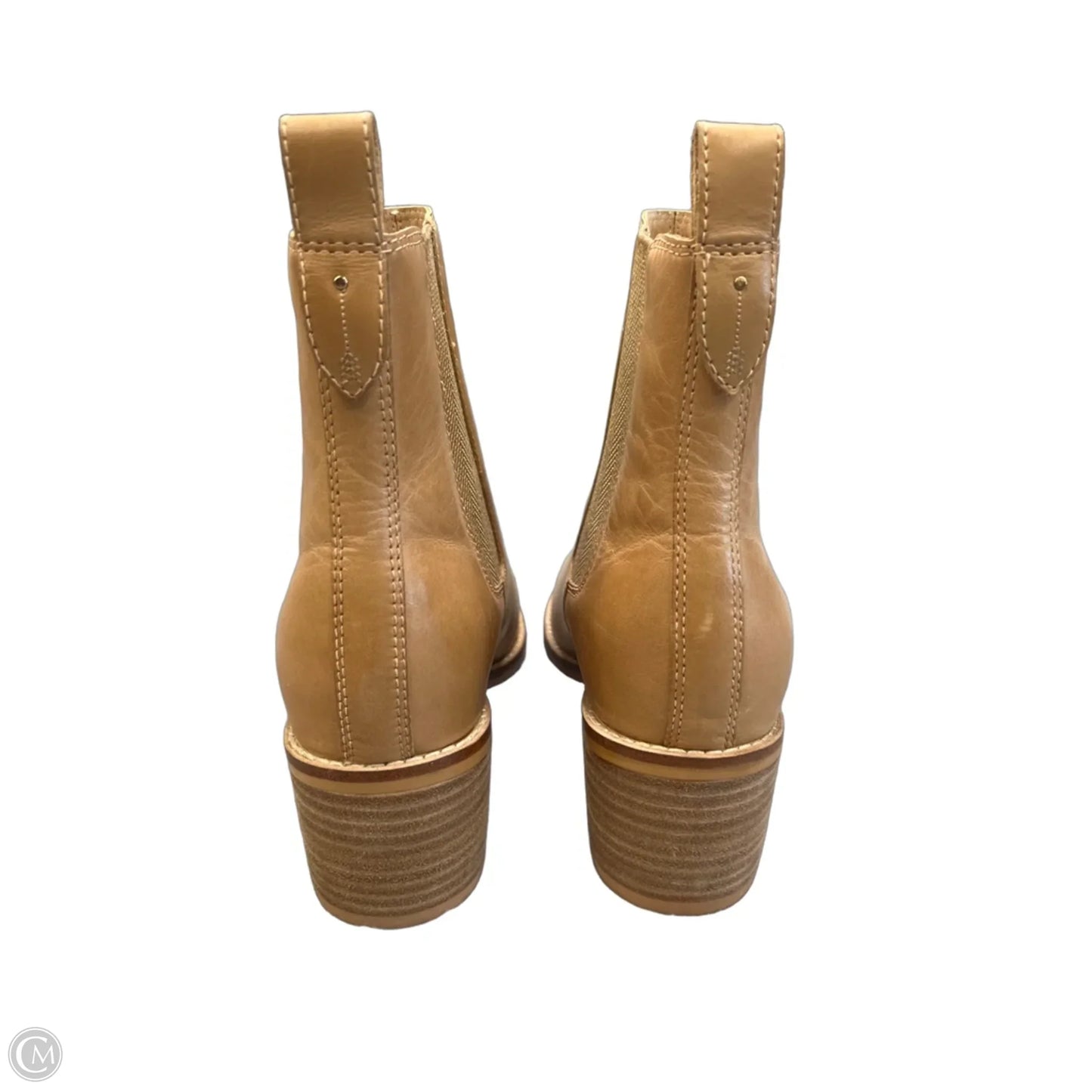 Boots Ankle Heels By Cma In Tan, Size: 8