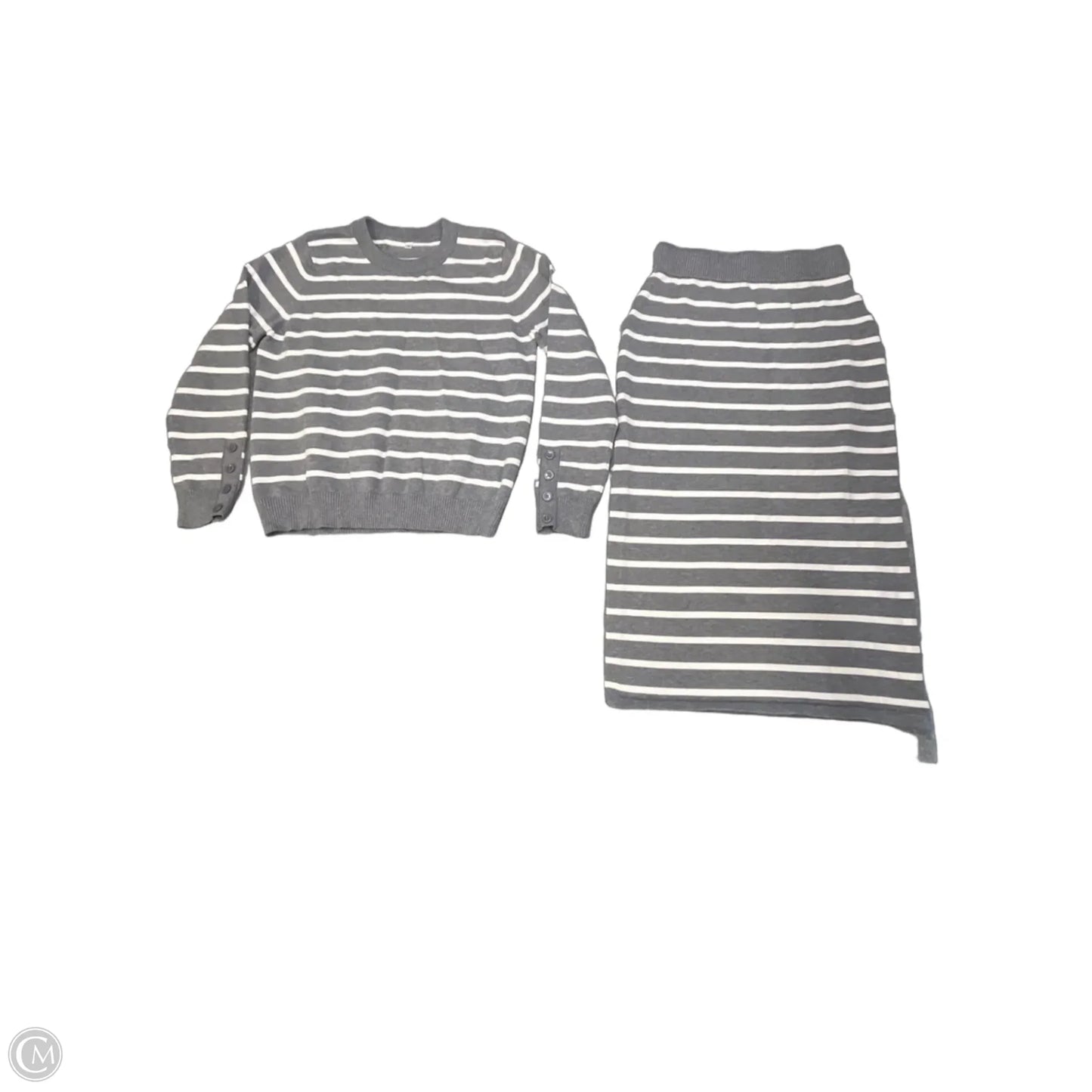 Skirt Set 2pc By Clothes Mentor In Striped Pattern, Size: S
