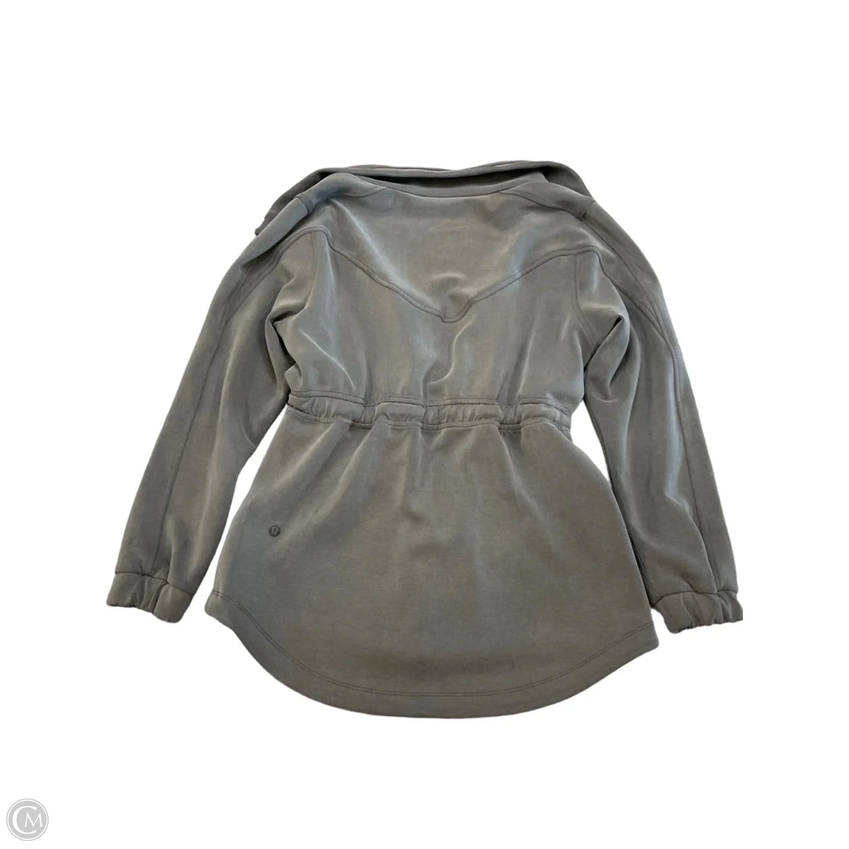 Athletic Jacket By Lululemon In Grey, Size: Xs