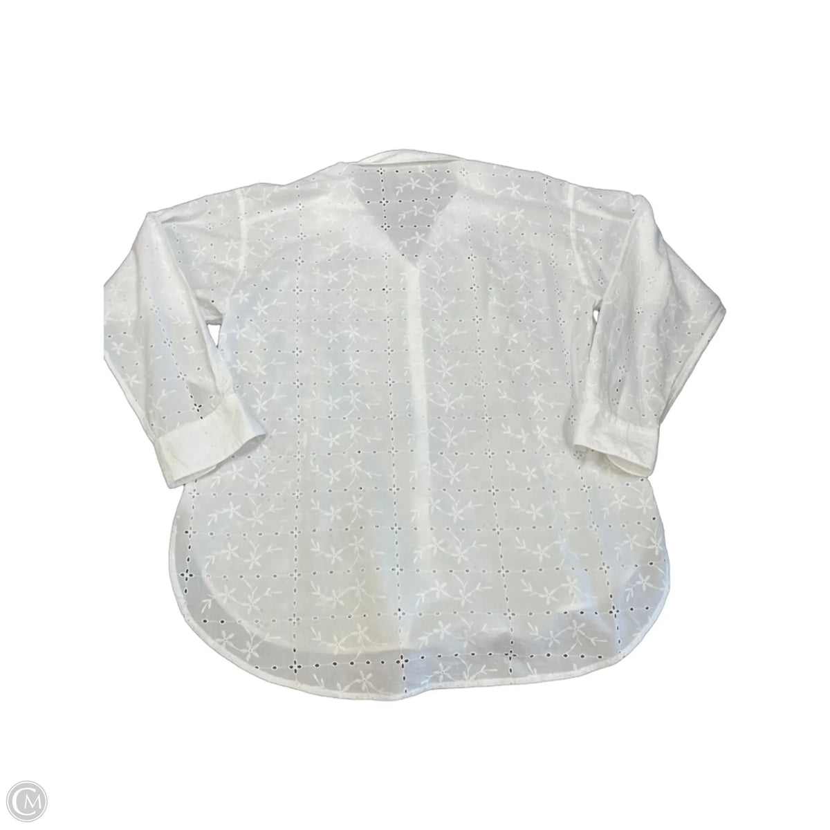 Top Long Sleeve By Loft In White, Size: S