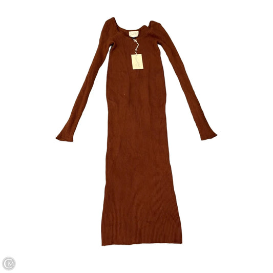 Dress Casual Maxi By Universal Thread In Brown, Size: Xs